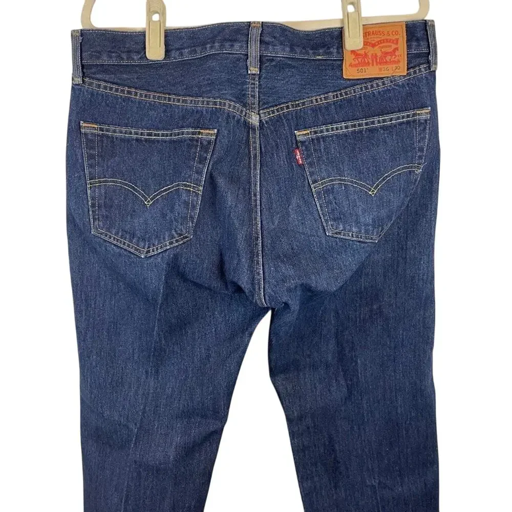 Levi’s 501 Button Fly All Cotton Jeans Men’s Size 36 X 30